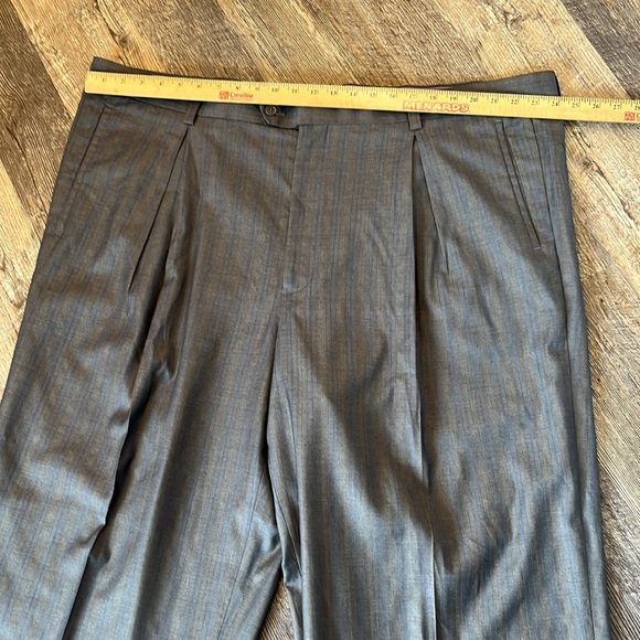 Arvin Magic Johnson Strips Dress Pants Gray Men Size 48 R - Picture 5 of 9